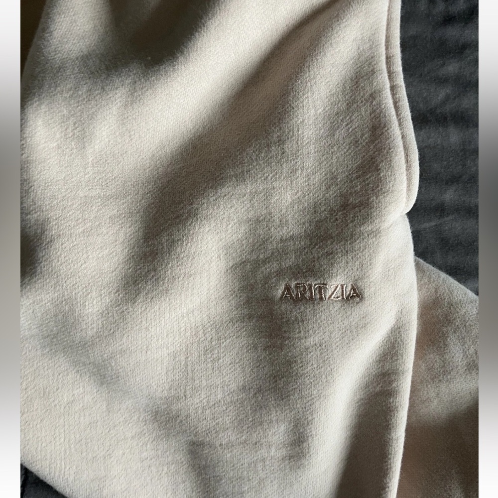 Aritzia MEGA FIT Sweatfleece Cozy pale pink Joggers women’s XS - Picture 3 of 3